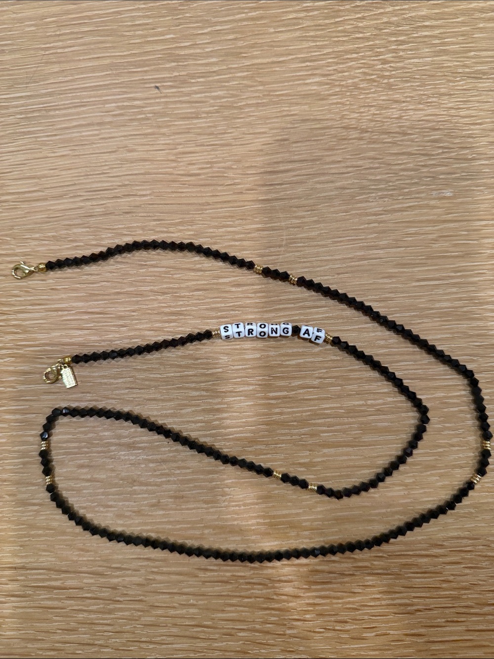 Little Words Project Face Mask Chain “Strong AF”